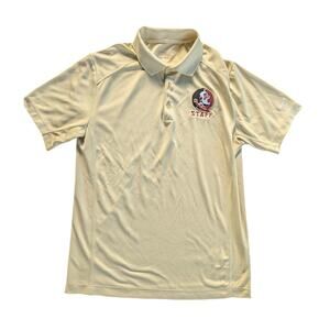 Nike Florida State Seminoles Men's Gold Primetime Victory Performance Polo Med